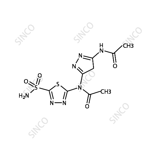 Acetazolamide Impurity - N-(5-Acetamido-1,3,4-Thiadiazole-2-YL) Sulphamoyl-1,3,4-Thiadiazol-2-yl Acetamide
