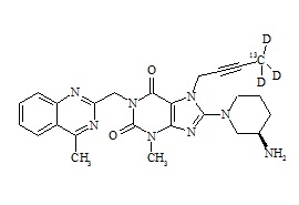 Linagliptin-13C, d3
