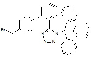 Olmesartan Impurity (N-(Triphenylmethyl)-5-(4’-bromomethylbiphenylyl)tetrazole)