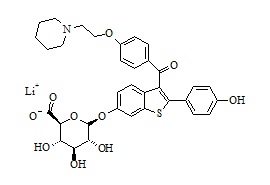 Raloxifene-6-Glucuronide Lithium Salt