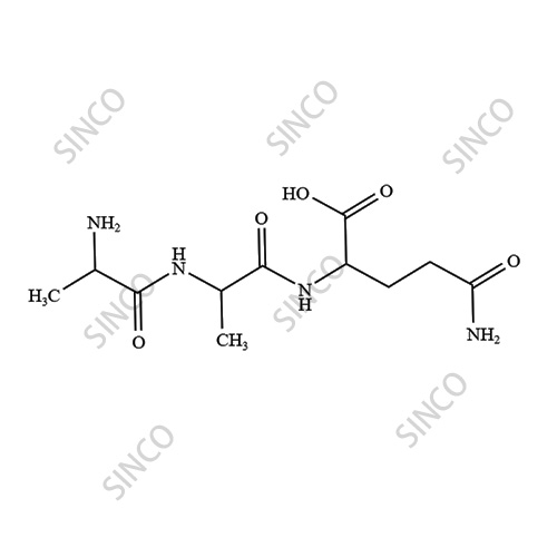 N-{2-[(2-aminopropanoyl)amino]propanoyl}-DL-glutamine