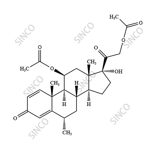 (6α,11β)-11,21-Bis(acetyloxy)-17-hydroxy-6-methylpregna-1,4-diene-3,20-dione