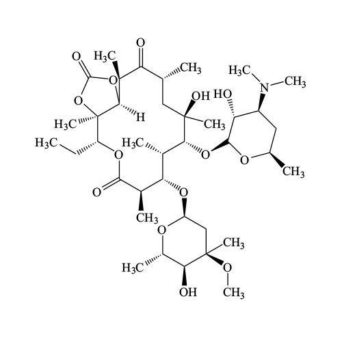 Erythromycin cyclic carbonate
