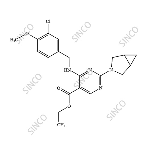 Ethyl 2-(3-azabicyclo[3.1.0]hex-3-yl)-4-[[(3-chloro-4-methoxyphenyl)methyl]amino]-5-pyrimidinecarboxylate