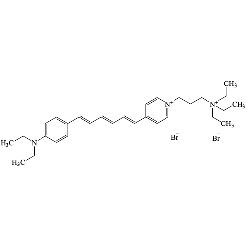 Pyridinium,4-[6-​[4-​(diethylamino)​phenyl]-1,3,5-hexatrien-1-yl]-1-[3-(triethylammonio)propyl]-​,bromide (1:2)